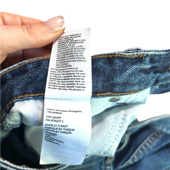 COS Tapered High Waisted Jeans Ankle Length Size 27 Medium Wash Button Fly - Picture 11 of 11